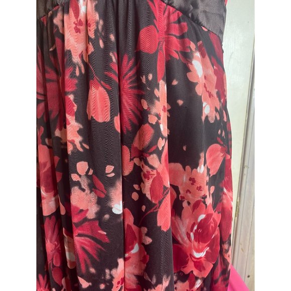Speechless halter dress size Large floral pink and brown in color - Picture 3 of 6